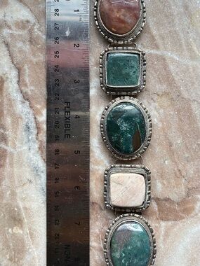 Artisan made Bracelet with Big Polished Stones.